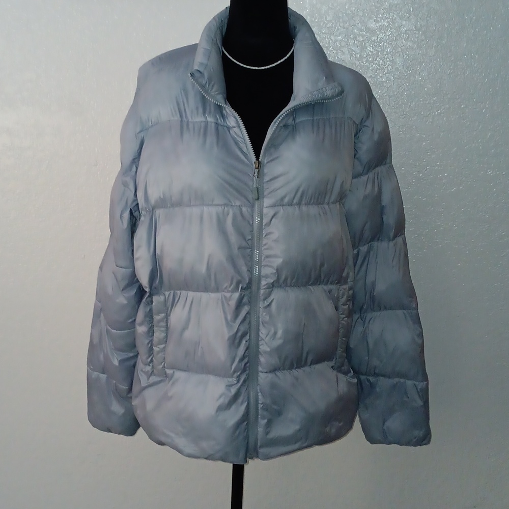 32 DEGREES Light Blue Puffer Jacket